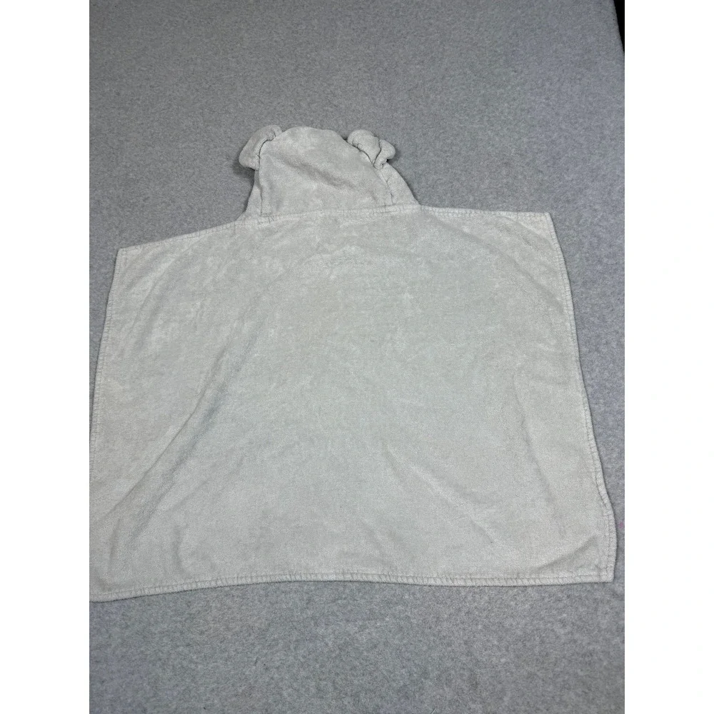 Pottery Barn Kids Elephant Hooded Towel Gray Cotton Terry 2103 One Size